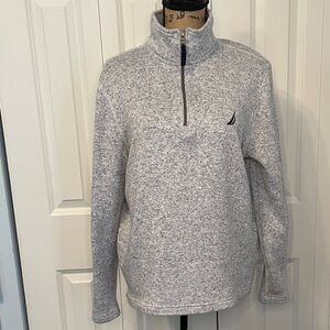 Nautica Men's Heathered Zip-Up Sweater